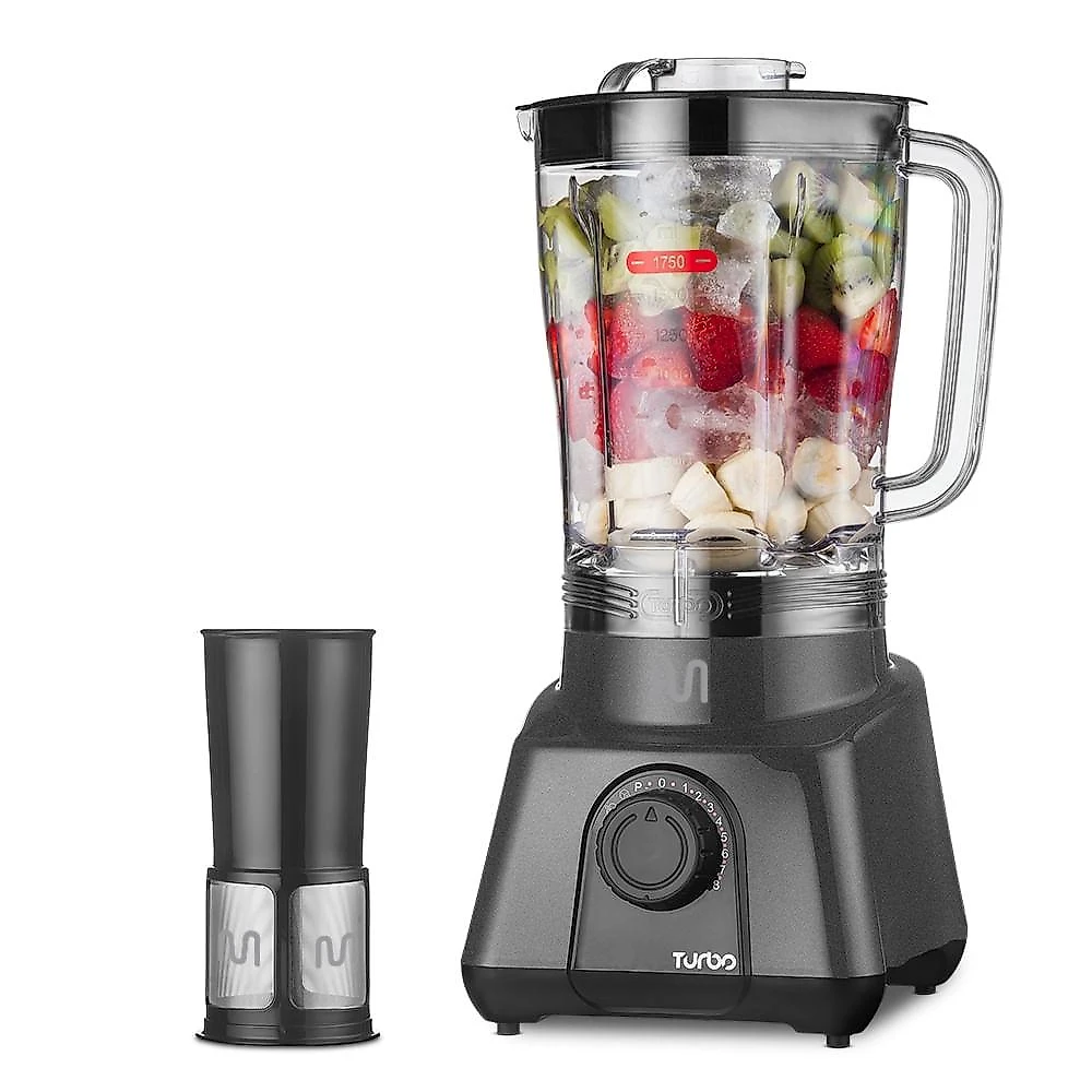 Liquidificador multi home 2,6l turbo 1200w-220v c/8 velocidades - lq1212 cinza - 220v