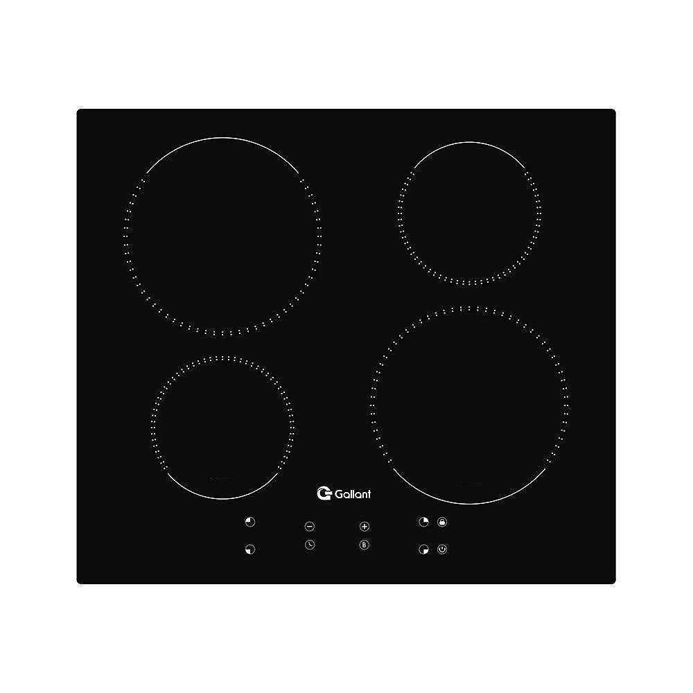 Cooktop gallant 4 bocas vitrocerâmico preto indução 220v painel touch screen