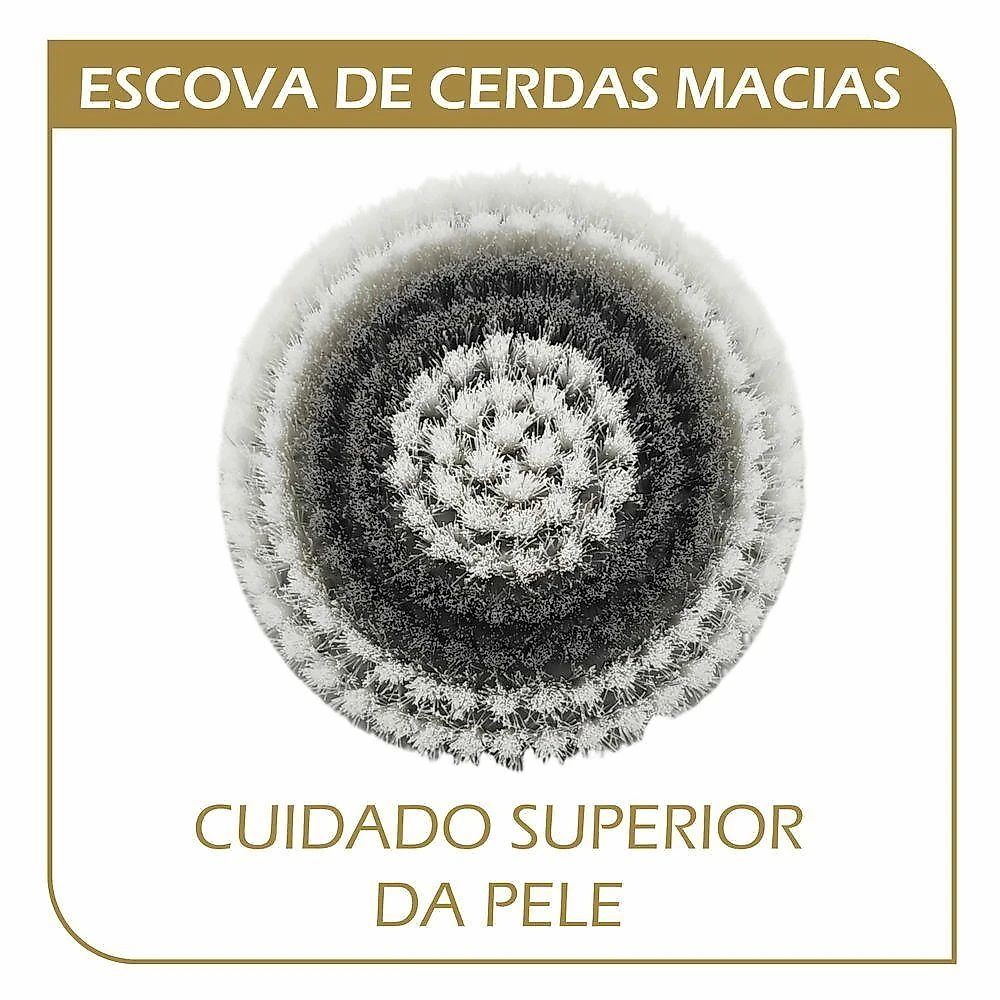 Escova Elétrica de Banho Spin Spa 4 em 1 2 Níveis Cinza Be Emotion
