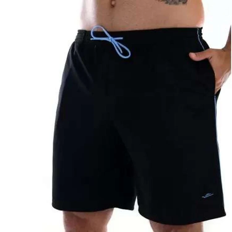Calção Elite Comfort com Bolsos Masculino - PTO/CELESTE