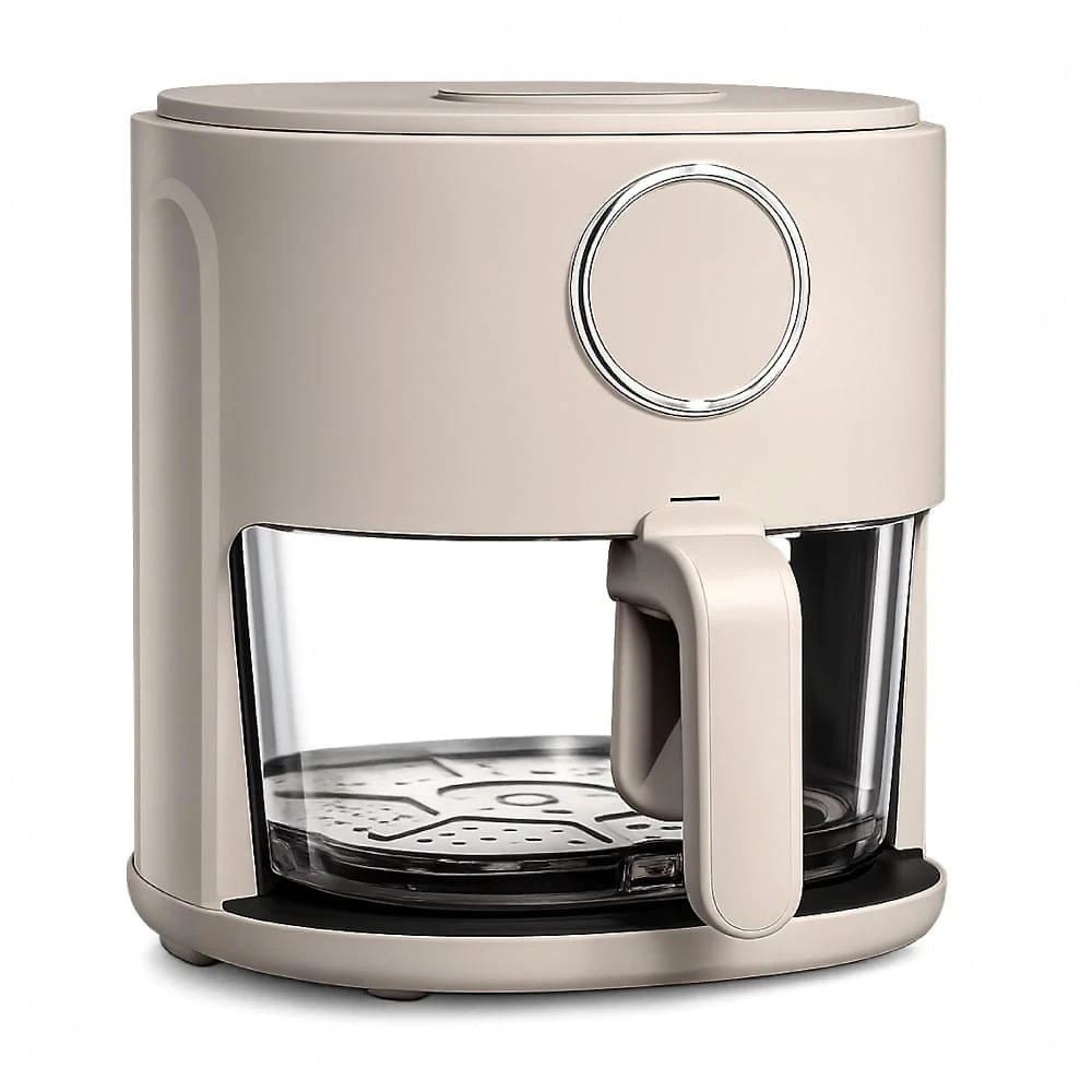 Fritadeira Elétrica Air Fryer COOK WITH COLOR bege 3,8L Cesta de Vidro 6 Programas 1200W 110V