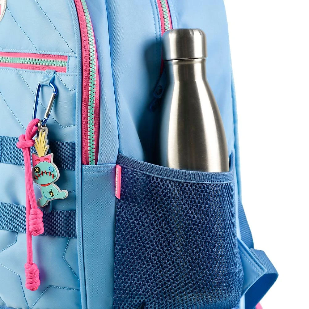 Mochila de Rodinhas Feminina Stitch Star Azul Azul