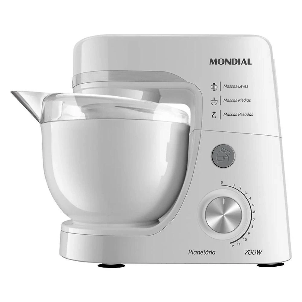 Batedeira Planetária Mondial BP03 4,5L 700W 12 Velocidades 220V