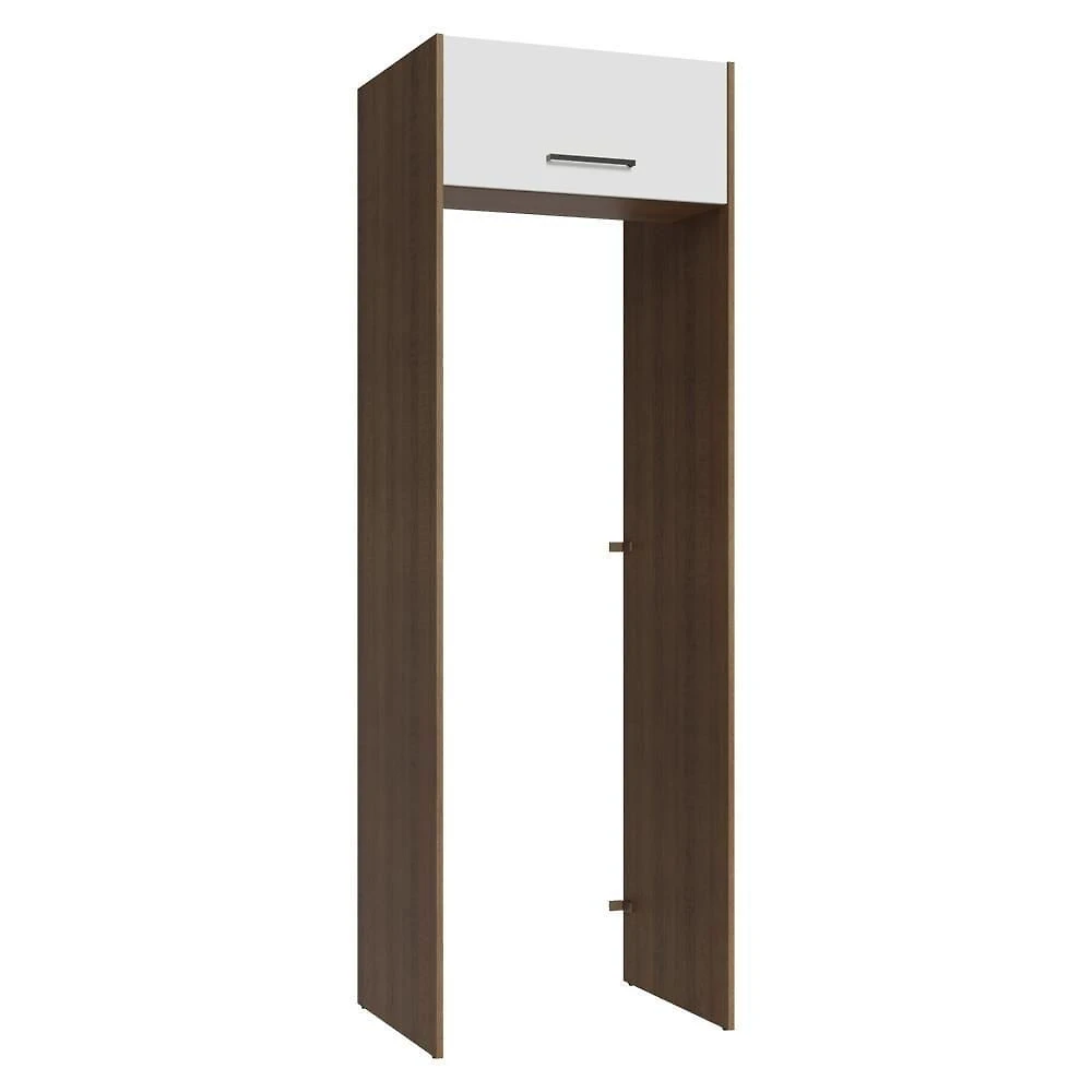 Porta-geladeira 73 Cm 1 Porta Basculante Rustic/branco Agata Madesa Rustic/branco