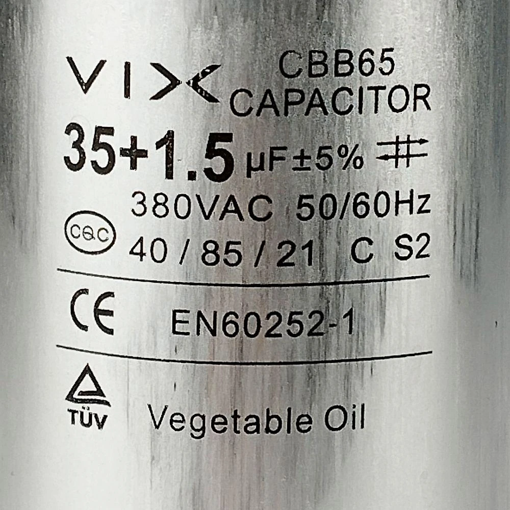 Capacitor 35 + 1.5 Uf 380v único