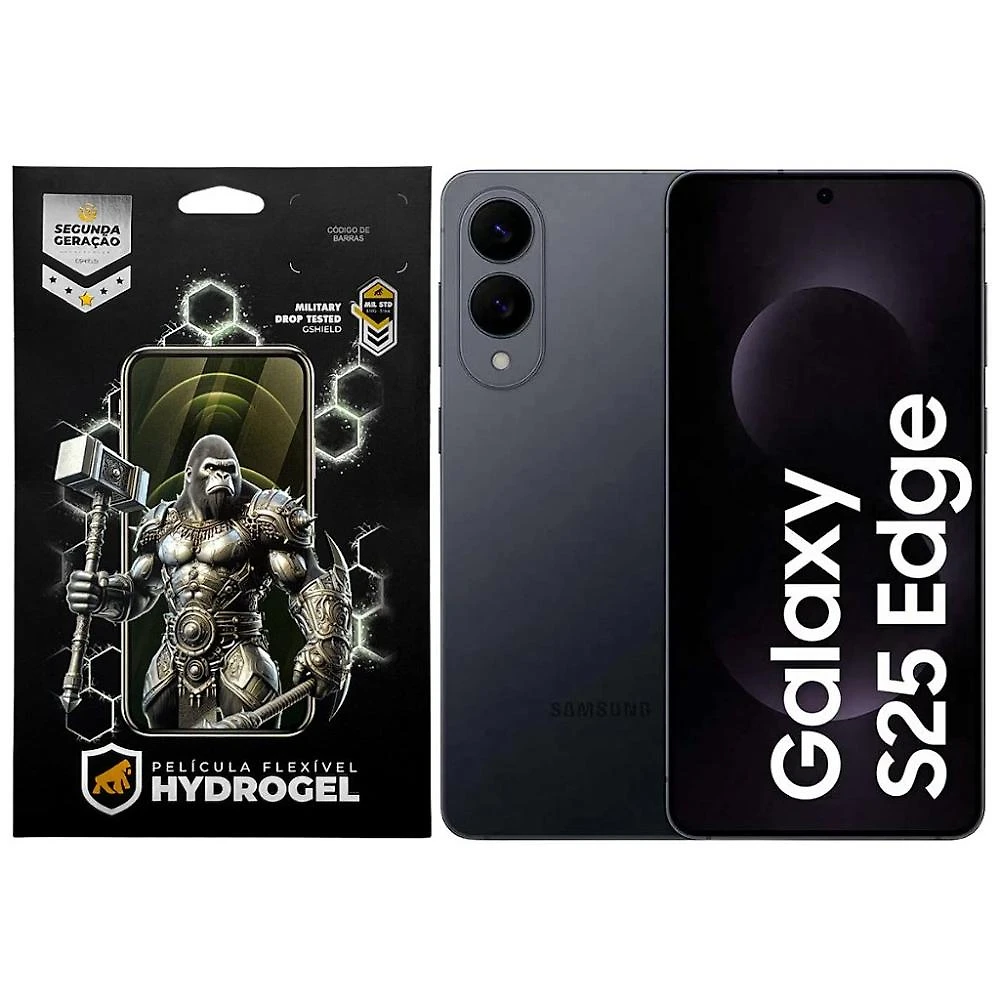 Kit Película Frontal + Traseira para Samsung Galaxy S25 Edge - Proteção Completa - Gshield