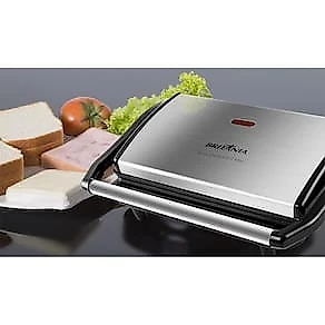 Sanduicheira Grill Britânia BGR27I Press 850W Antiaderente – Inox/Preta 110V