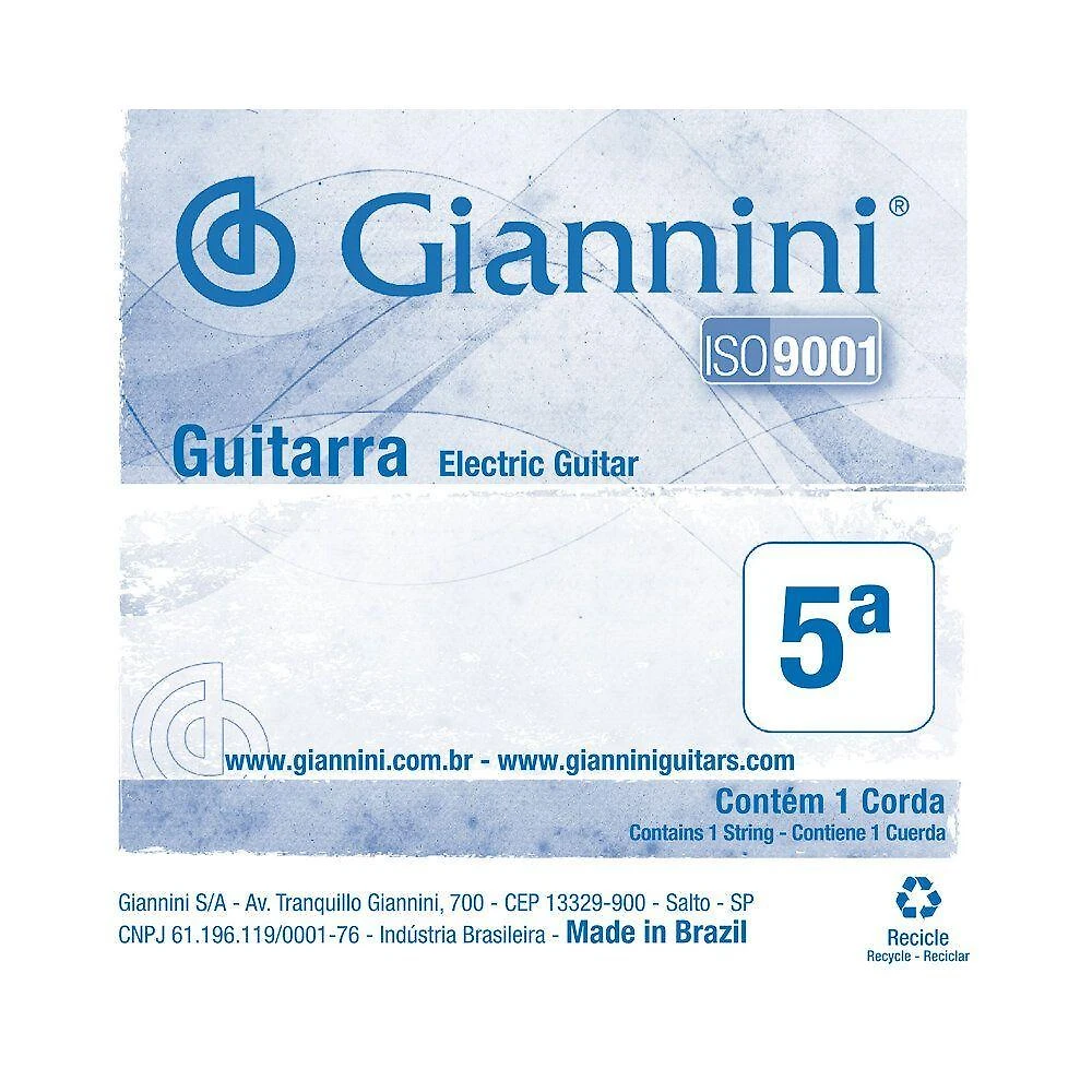Corda para Guitarra GESGT9.5 Avulsa Nota a Tensão Normal Inox Giannini .032
