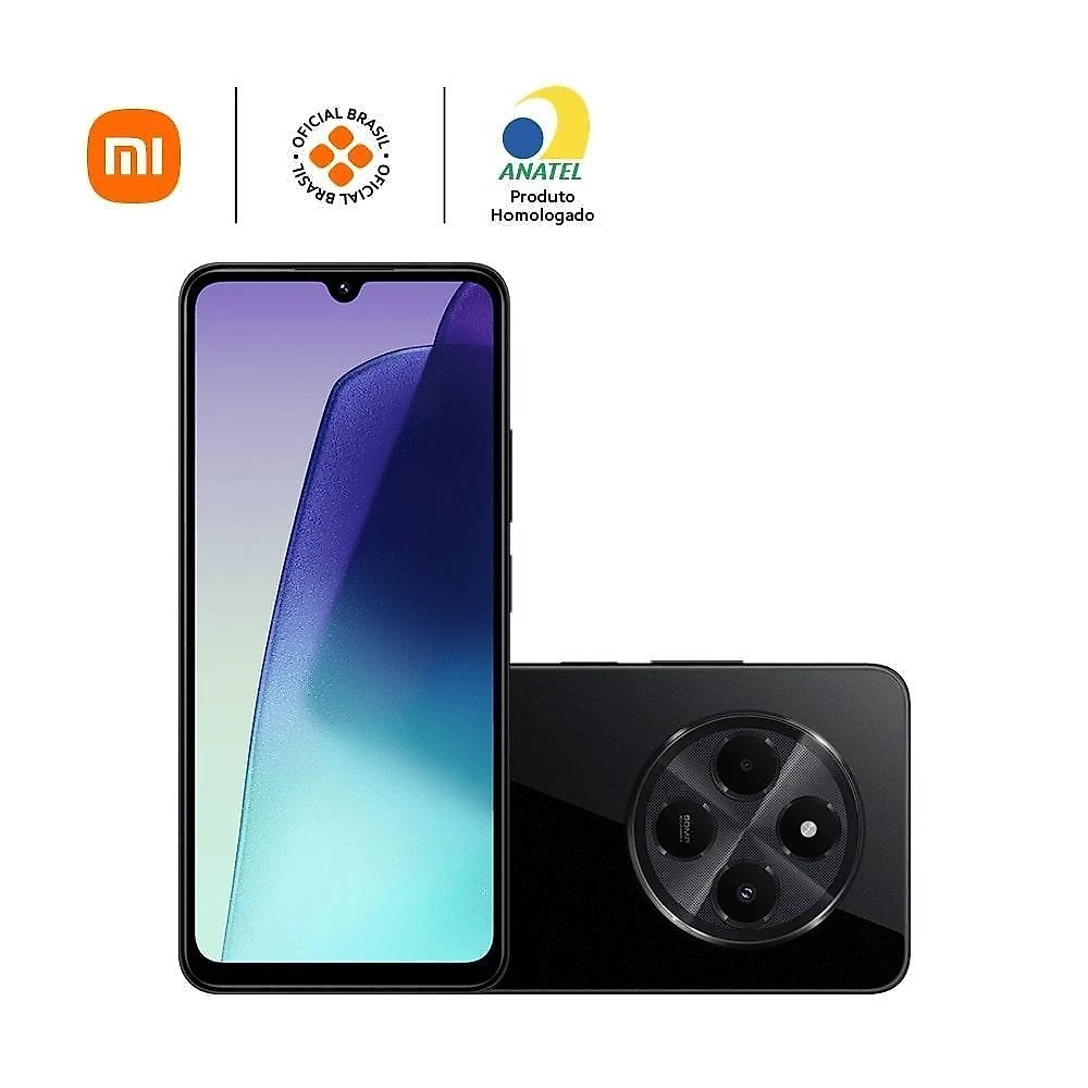 Smartphone Xiaomi Redmi 14C 4+4GB Ram + 128GB, Preto