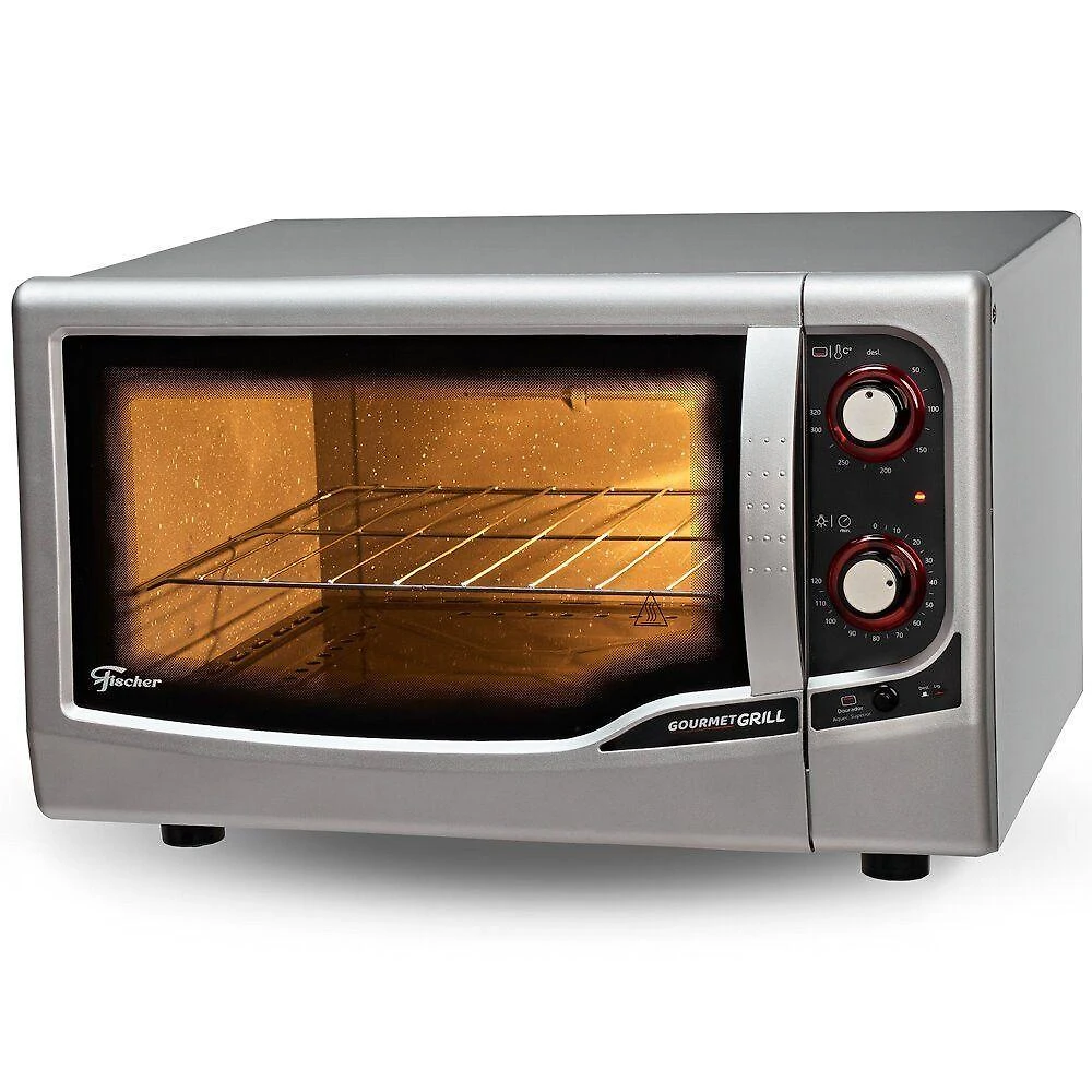 Forno Elétrico Gourmet Grill Autolimpante 44 Litros Fischer Prata 220V