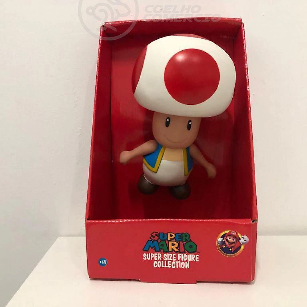 Boneco Action Figure Cogumelo Toad Articulado 20cm