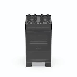 Fogão Atlas Mônaco Top Glass 4 Bocas com Mesa de Vidro e Acendimento Automático Bivolt Preto