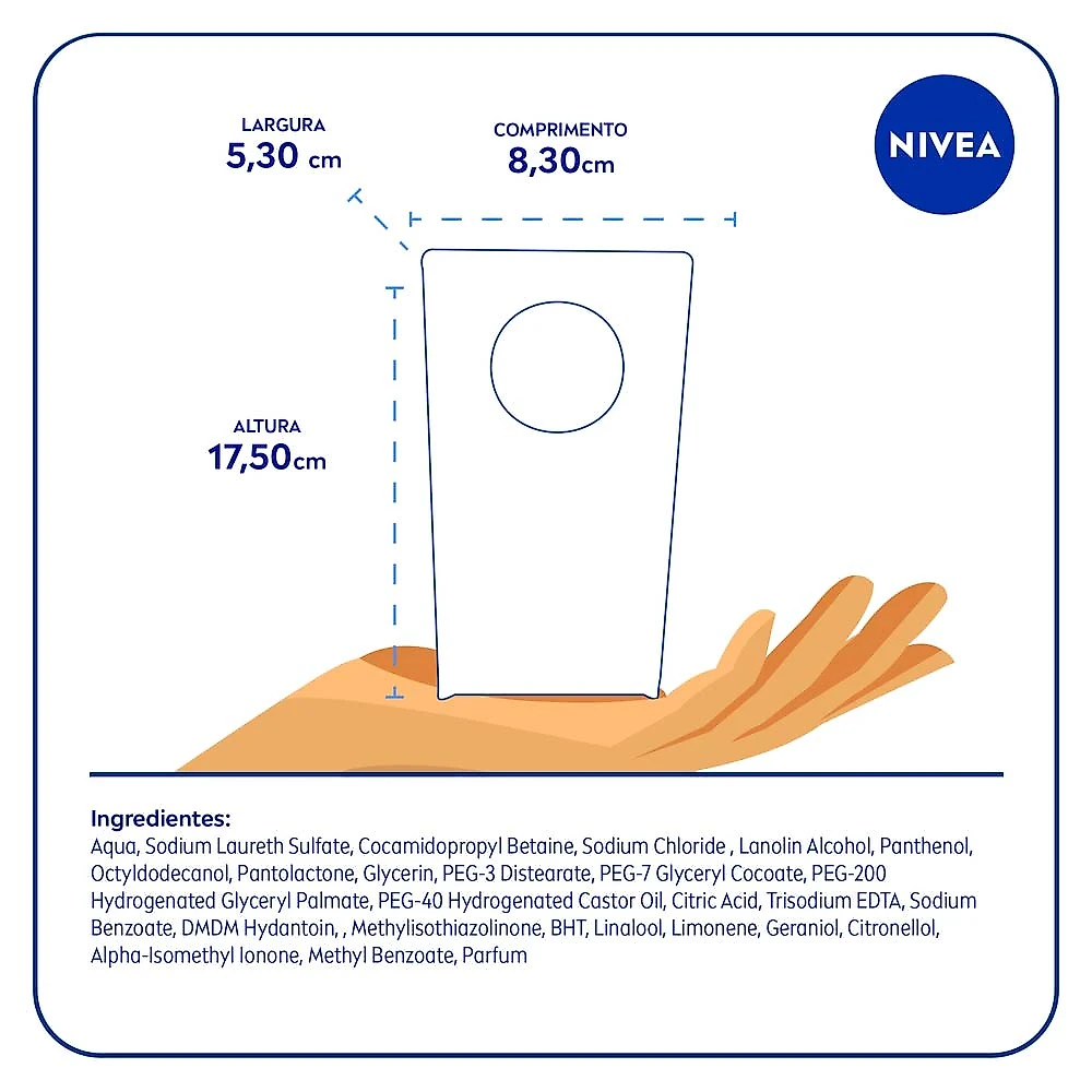 Sabonete Líquido NIVEA Creme Care Refil 200ml