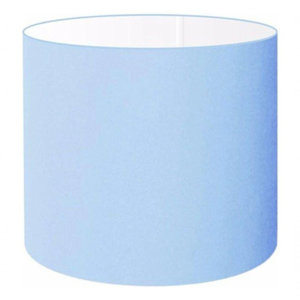 Cúpula Abajur Cilíndrica Cp-7010 ø25x25cm Azul Bebê