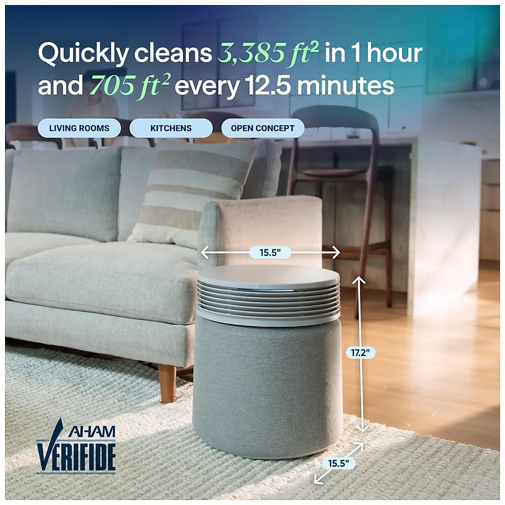 Purificador de Ar BLUEAIR para Grandes Ambientes com Eliminação de Odores para Casa Limpa até 1028 m², HEPASilent, Wi-Fi Inteligente, Modo Automático, Purificador de Ar BLUEAIR para Grandes Ambientes com Eliminação de Odores para Casa Limpa até 1028 m², HEPASilent, Wi-Fi Inteligente