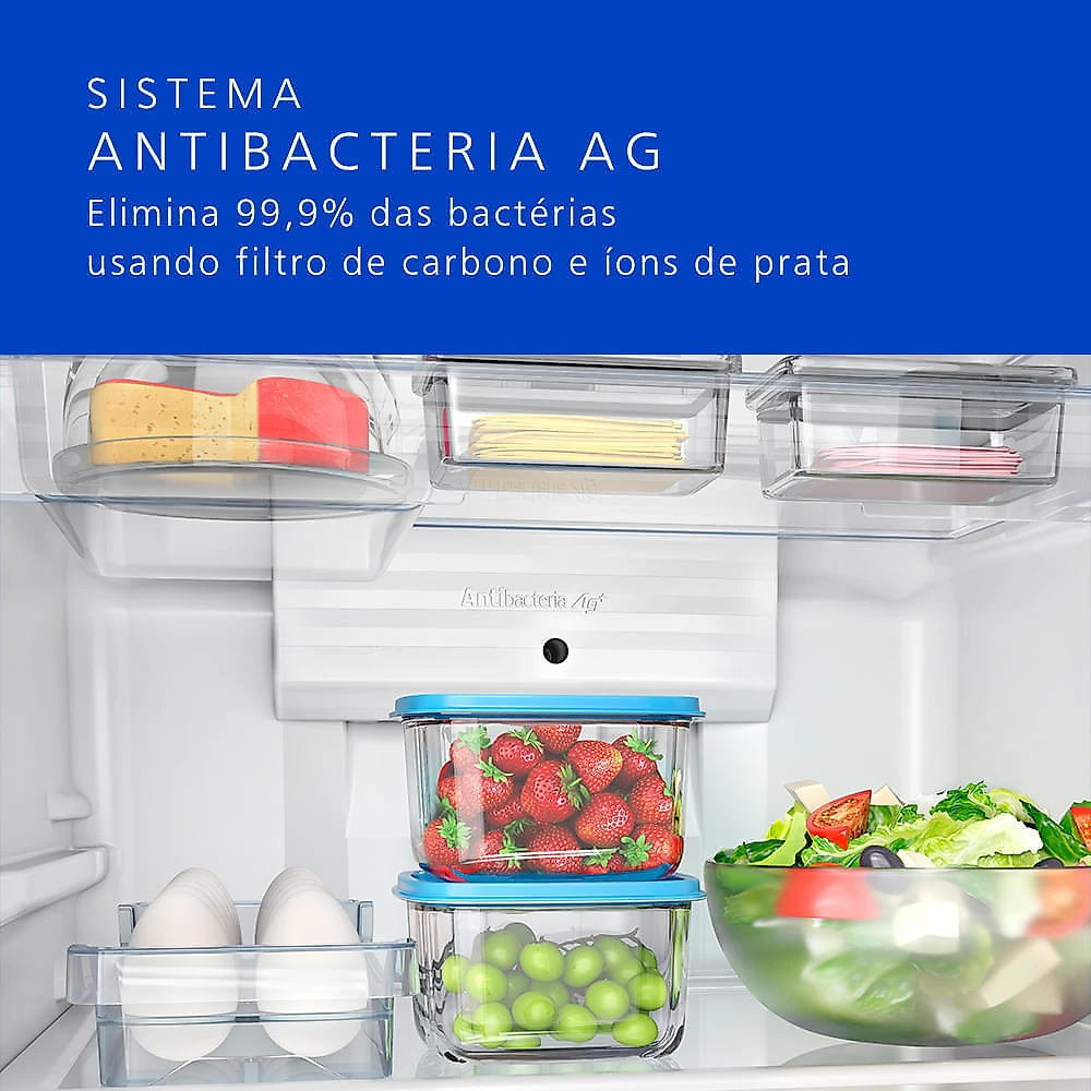 Geladeira Panasonic A+++ Frost Free 387L - Branco- NR-BT41PD2W 110v
