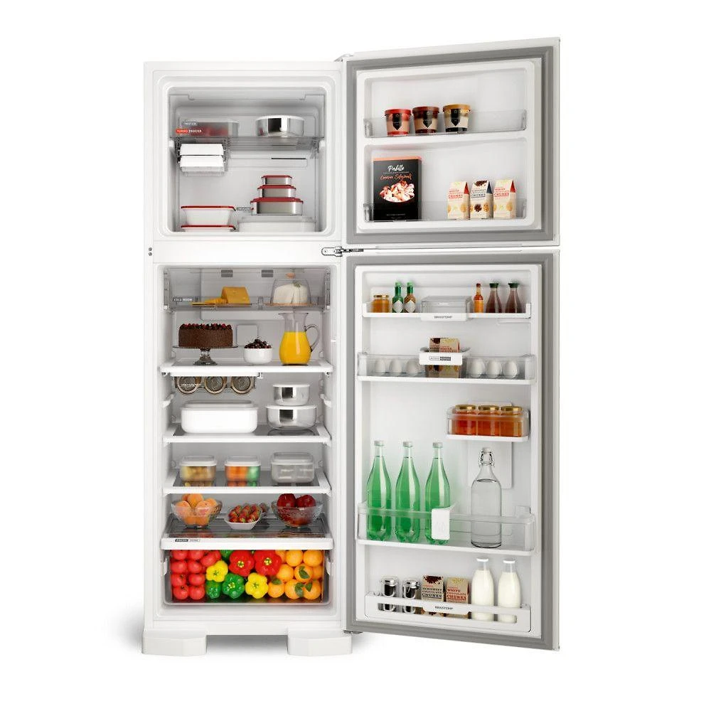 Refrigerador brastemp 2 portas branco 375l frost free 220v brm45hbana