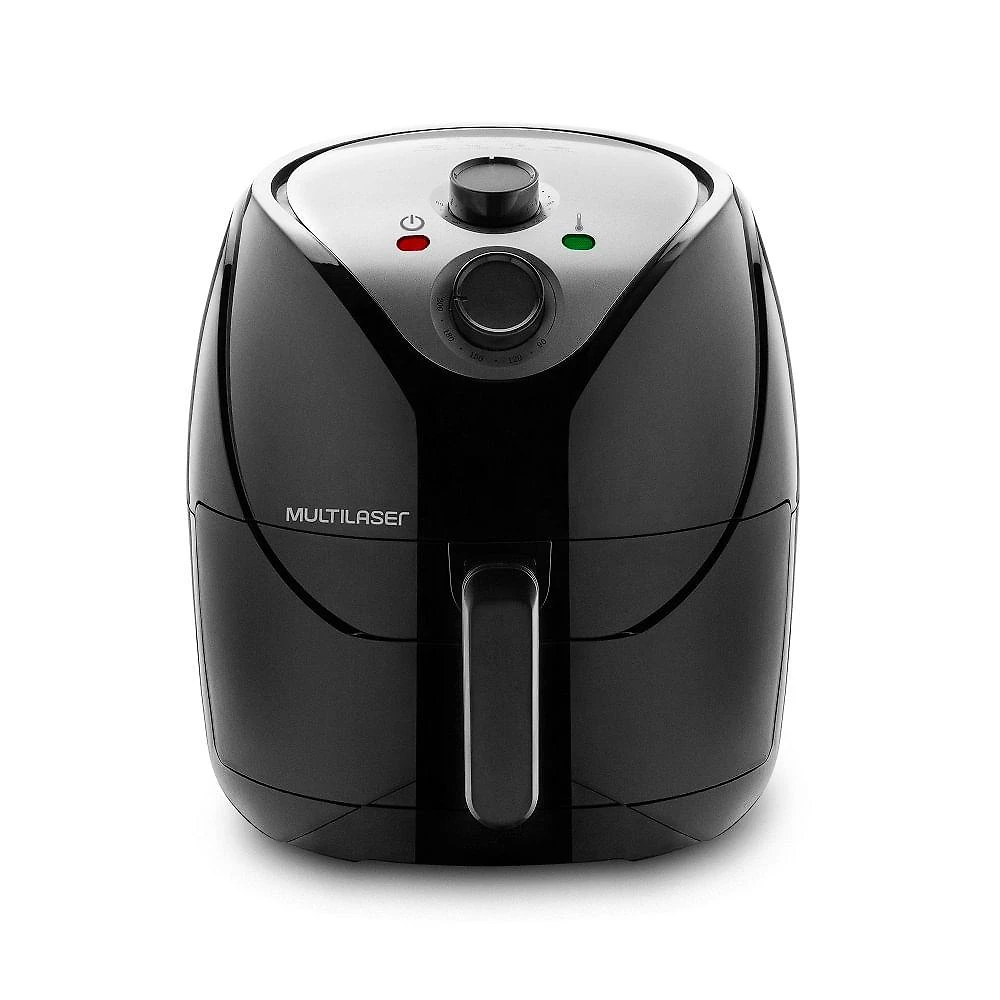 Fritadeira elétrica multilaser air fryer 127v 1700w 6,5l preta - ce125out [reembalado]