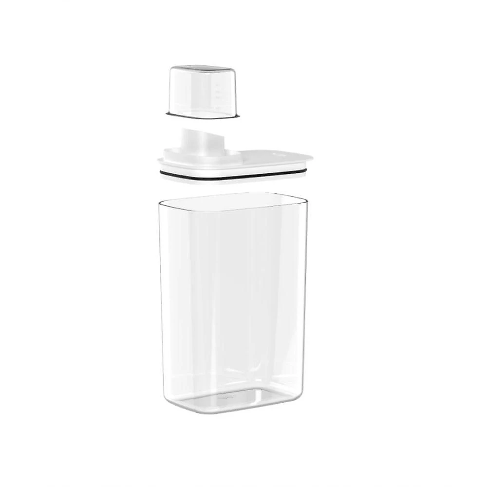 Kit Lavandeira Flow Com 02 Dispenser De Sabão 2,3 L Branco + 01 Balde 8,5 L Branco Ou