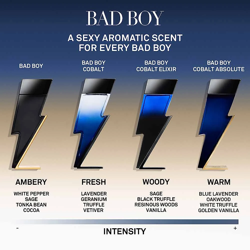 Perfume Bad Boy Cobalt Absolute Carolina Herrera Masculino Eau de Parfum 100ml