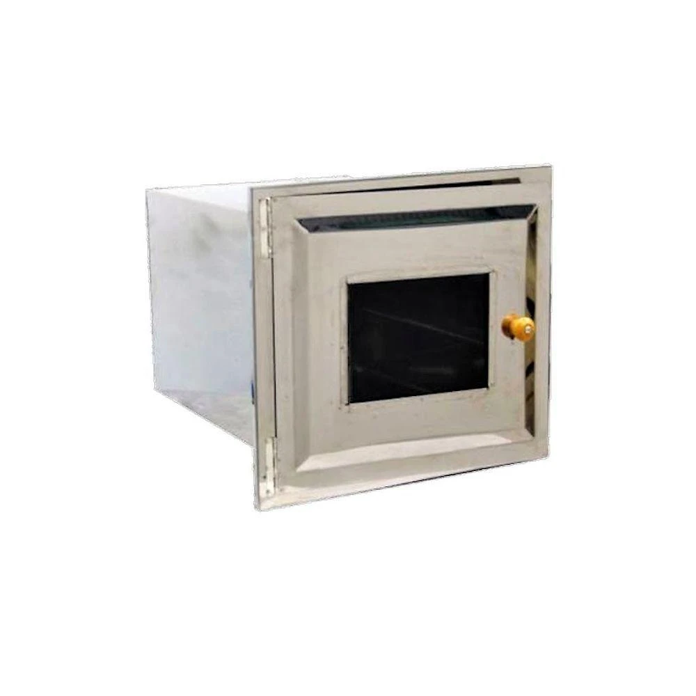 Forno a Lenha a Gás Inox Ouro Minas Forno N03 sem Cinzeiro Frente Vidro Inox