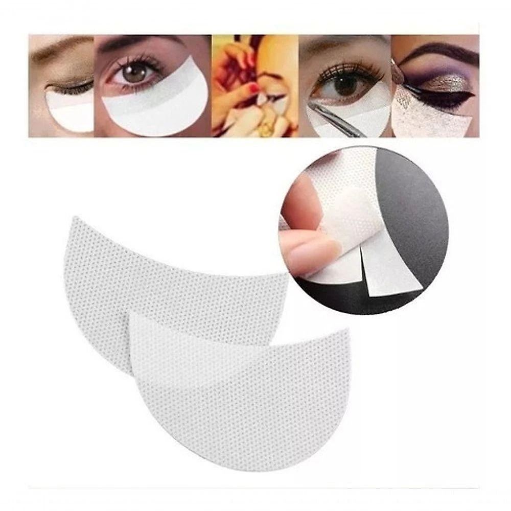 Kit 100 Protetor Pálpebra Gel Alongamento Cílios Patch Pad