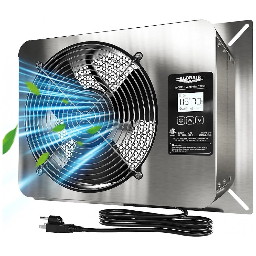 Ventilador de Parede com Classificação IP55 e Controlador de Temperatura, 115V, ALORAIR