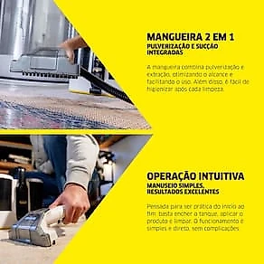 Extratora e Higienizadora de Estofados Portátil Karcher Home Care 1600W 3 em 1 110V