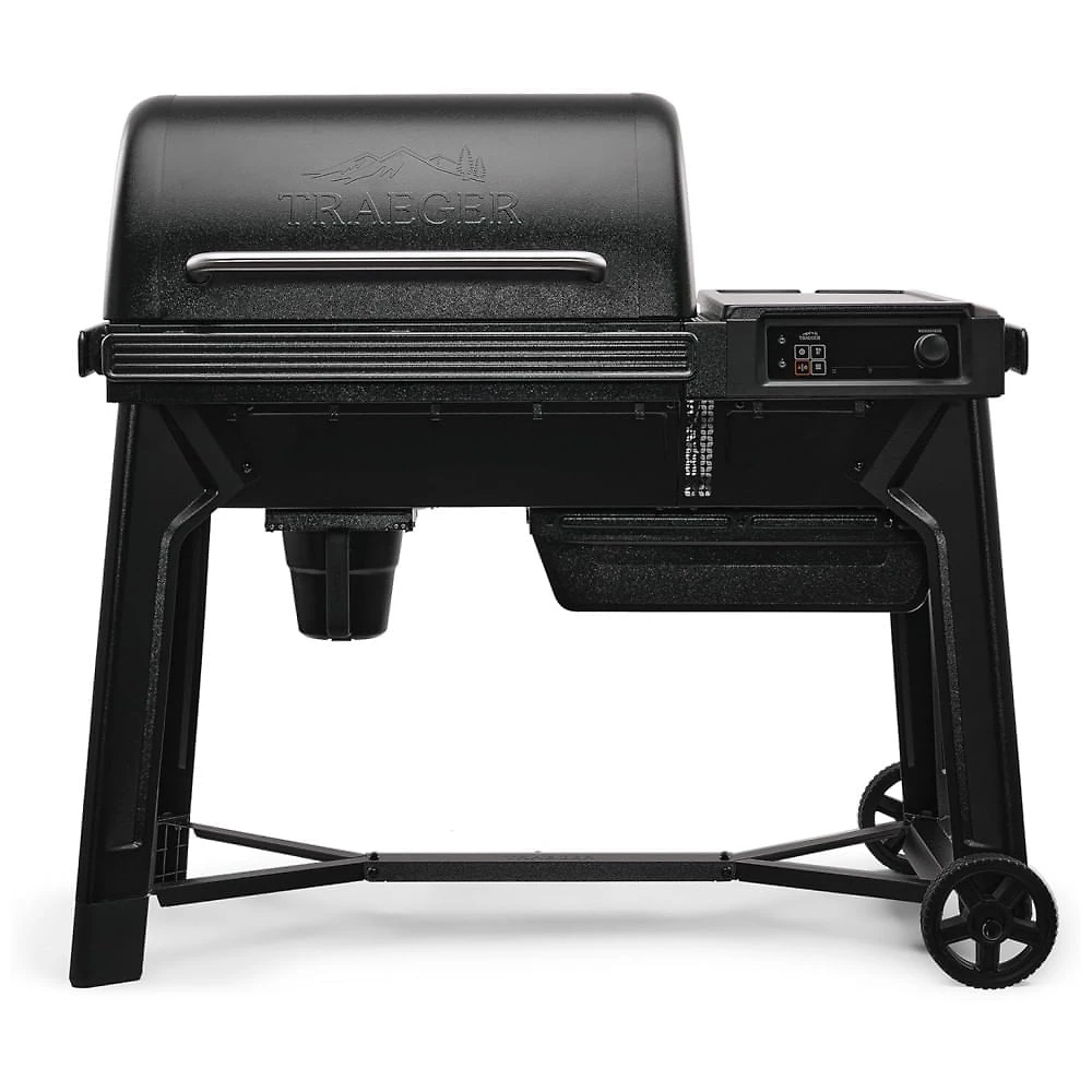 Churrasqueira e Defumador de Pellets de Madeira Traeger Woodridge, Preto, 2.200 cm² de Área de Cozimento, 260°C Máx., Sonda de Temperatura