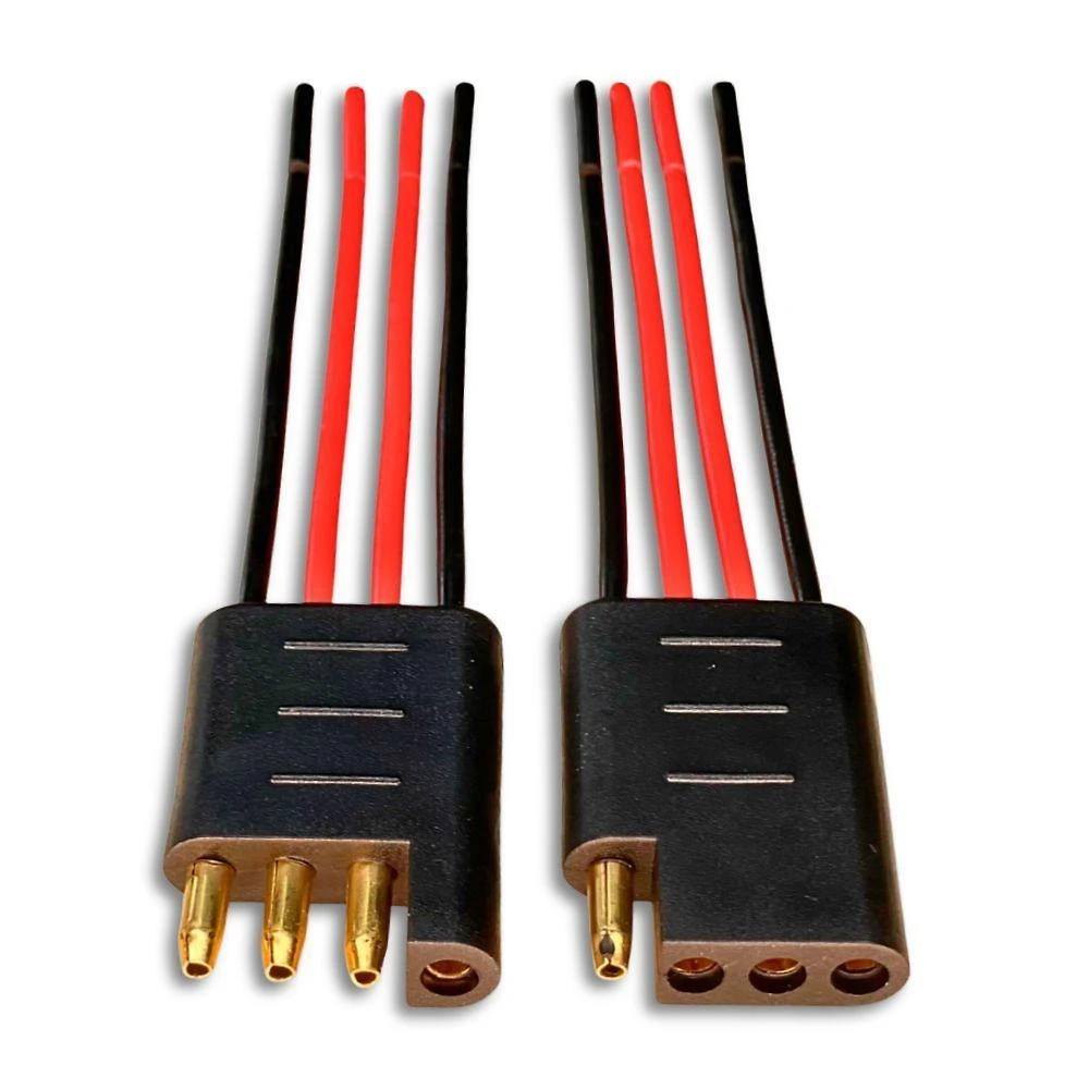 Conector com Fio 4mm2 Technoise Série DY para Som Automotivo Plug 4 Vias Anti Erro