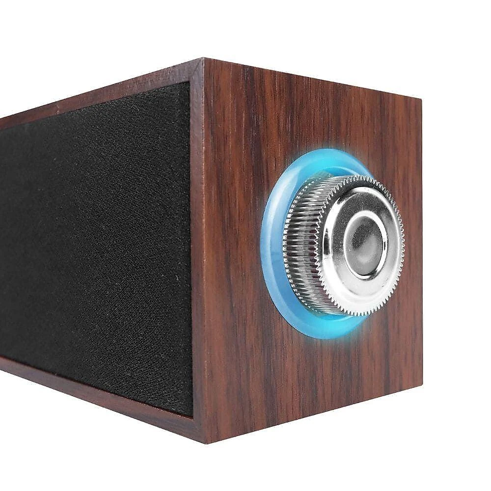 Soundbar Vinik WDB6W 2.0 6W RMS Estéreo Madeira USB 5V P2 Amadeirado