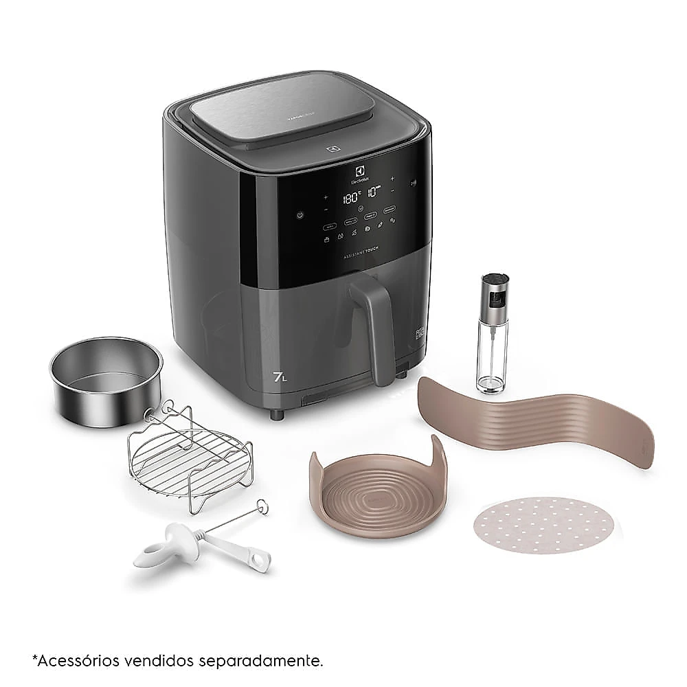 Air Fryer Electrolux por Rita Lobo 7L Experience Cinza - EAF180 110