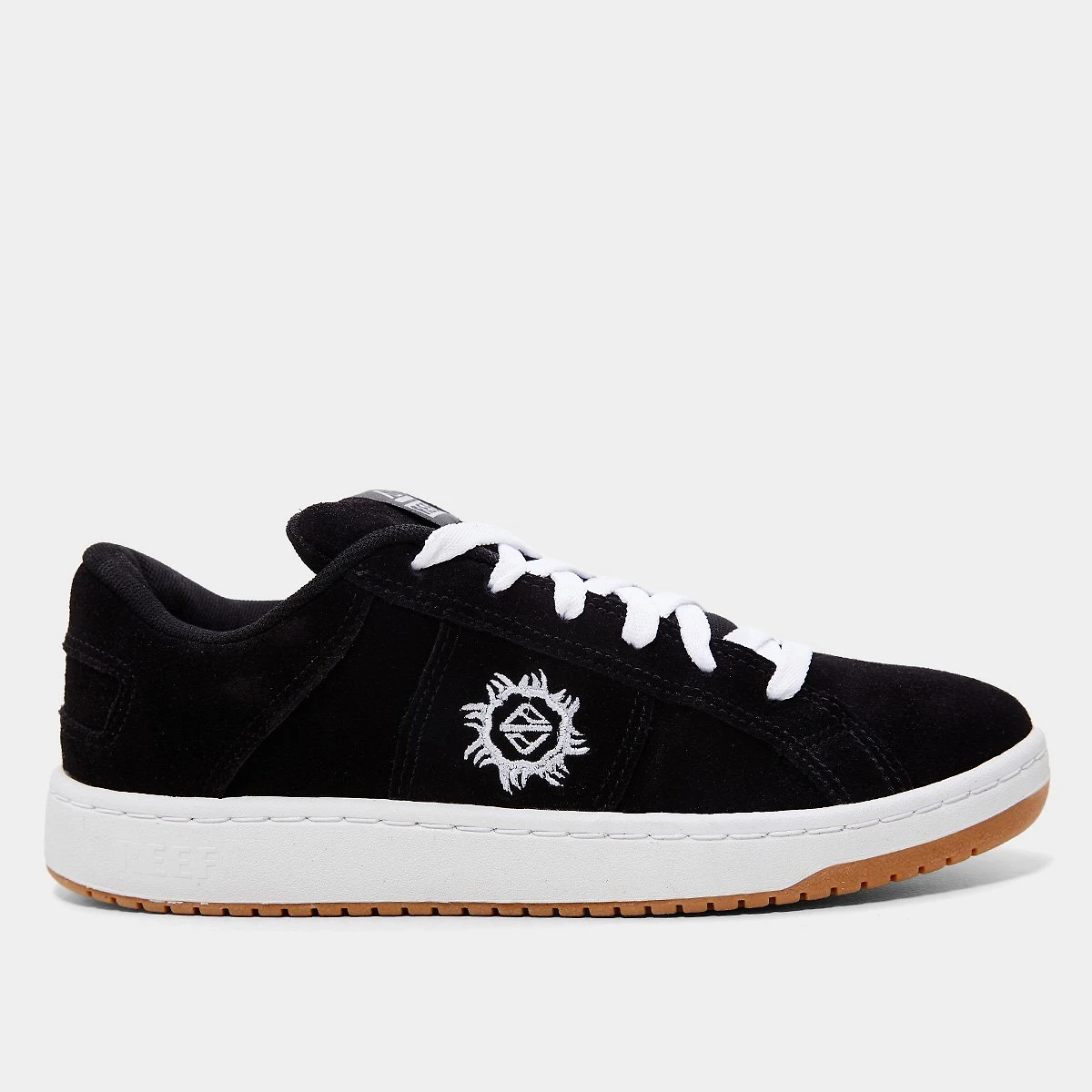 Miniatura Tênis Reef Gripper Casual Preto+Branco - 38