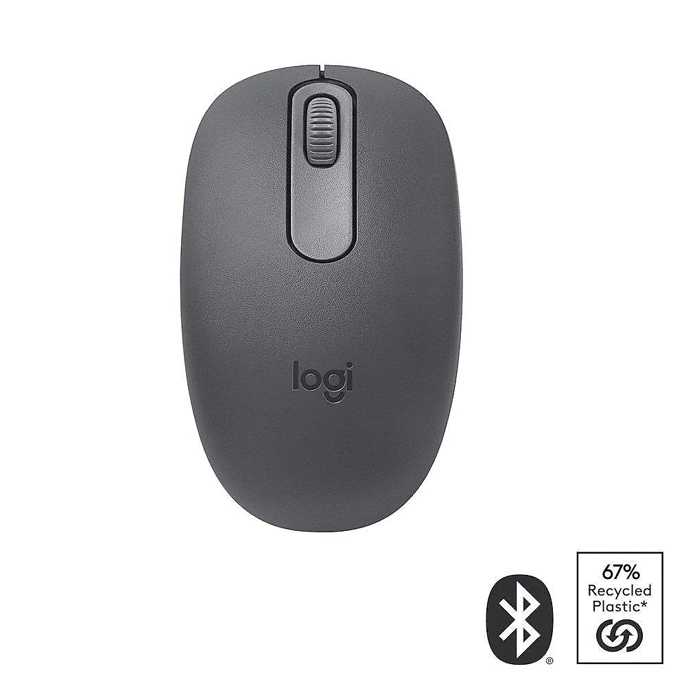 Mouse Sem Fio Logitech M196, Ambidestro Compacto, Bluetooth, Compatível com PC e Mac, Grafite - 910-007456