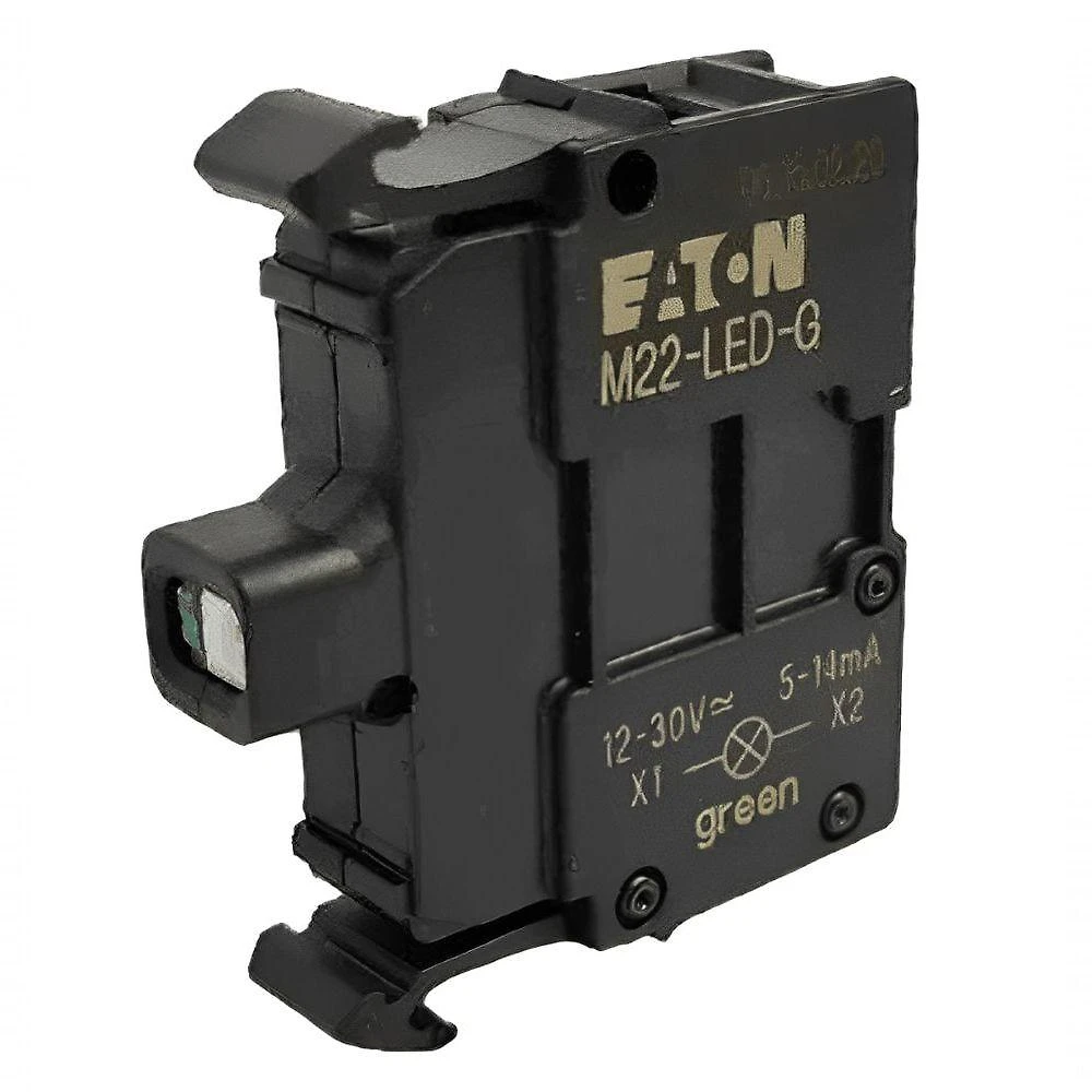 Botão de Comando M22-LED-G Sinalização Elétrica com Led Verde 24VCA-CC Bivolt Eaton