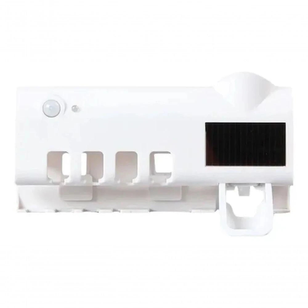 Suporte Dispenser de Pasta de Dente Shopmix com Esterilizador Uv Branco e Sensor de Proximidade