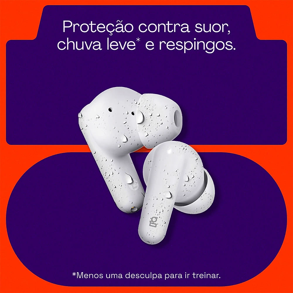 Fone de Ouvido AER15 TWS HarmonyWave Intra-auricular com Cancelamento Ativo de Ruído Geonav Branco