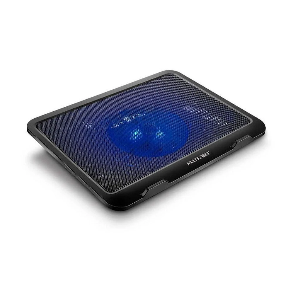 Cooler para Notebook AC263 com Ventilador Silencioso 14 cm e LED Azul Preto Multi