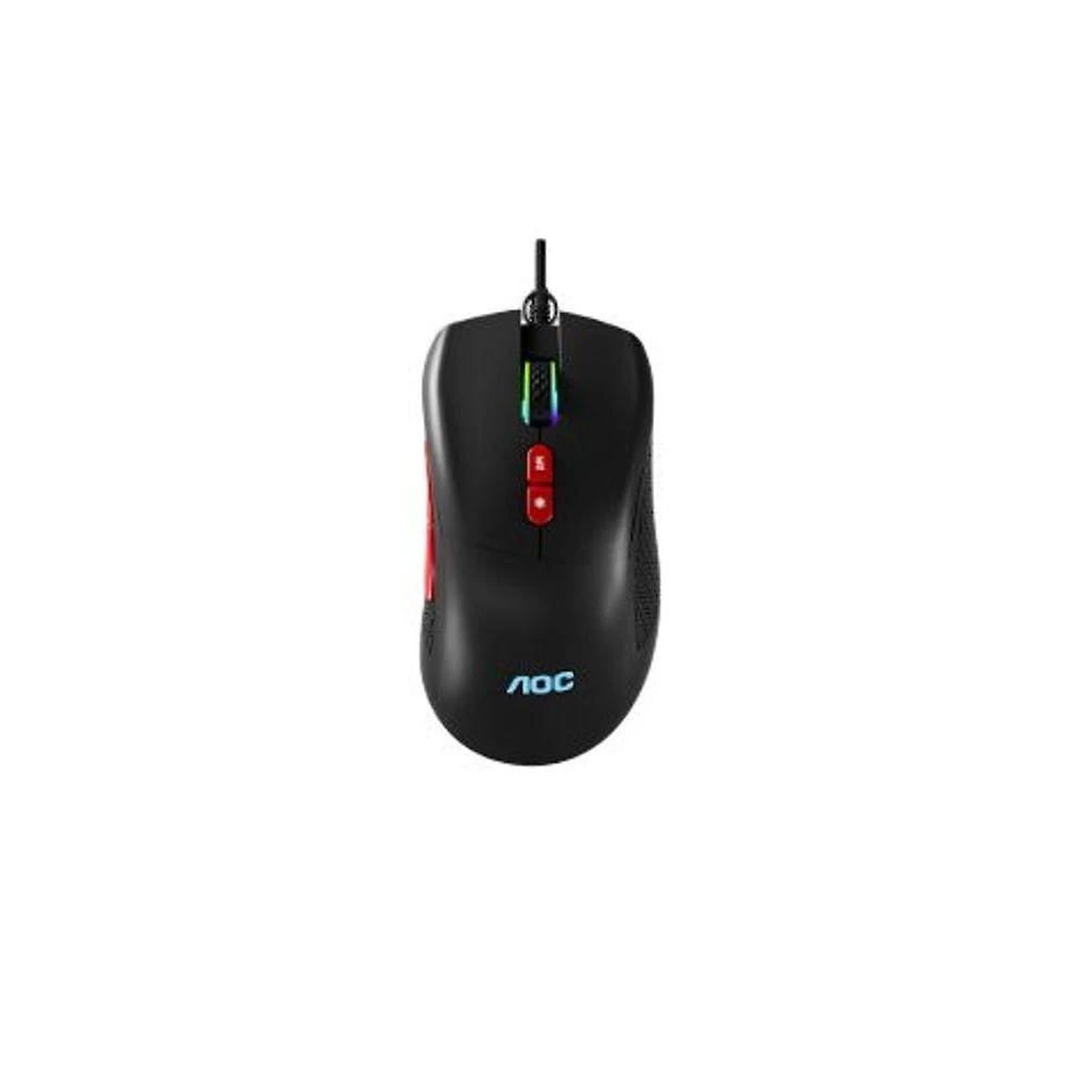 Mouse Gamer AOC GM180 Windows Linux 7200 DPI RGB Preto