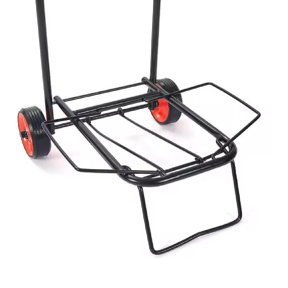 Carrinho de Mão Dobrável Multiuso 60kg Alça Regulável Preto Yeet