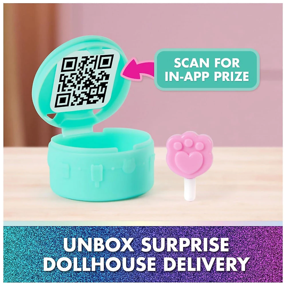 Gabby's Dollhouse: O Filme, Varanda de Doces Cakey Cats com Boneco de Brinquedo e Acessórios de Casa de Bonecas, Brinquedos para Meninas e Meninos