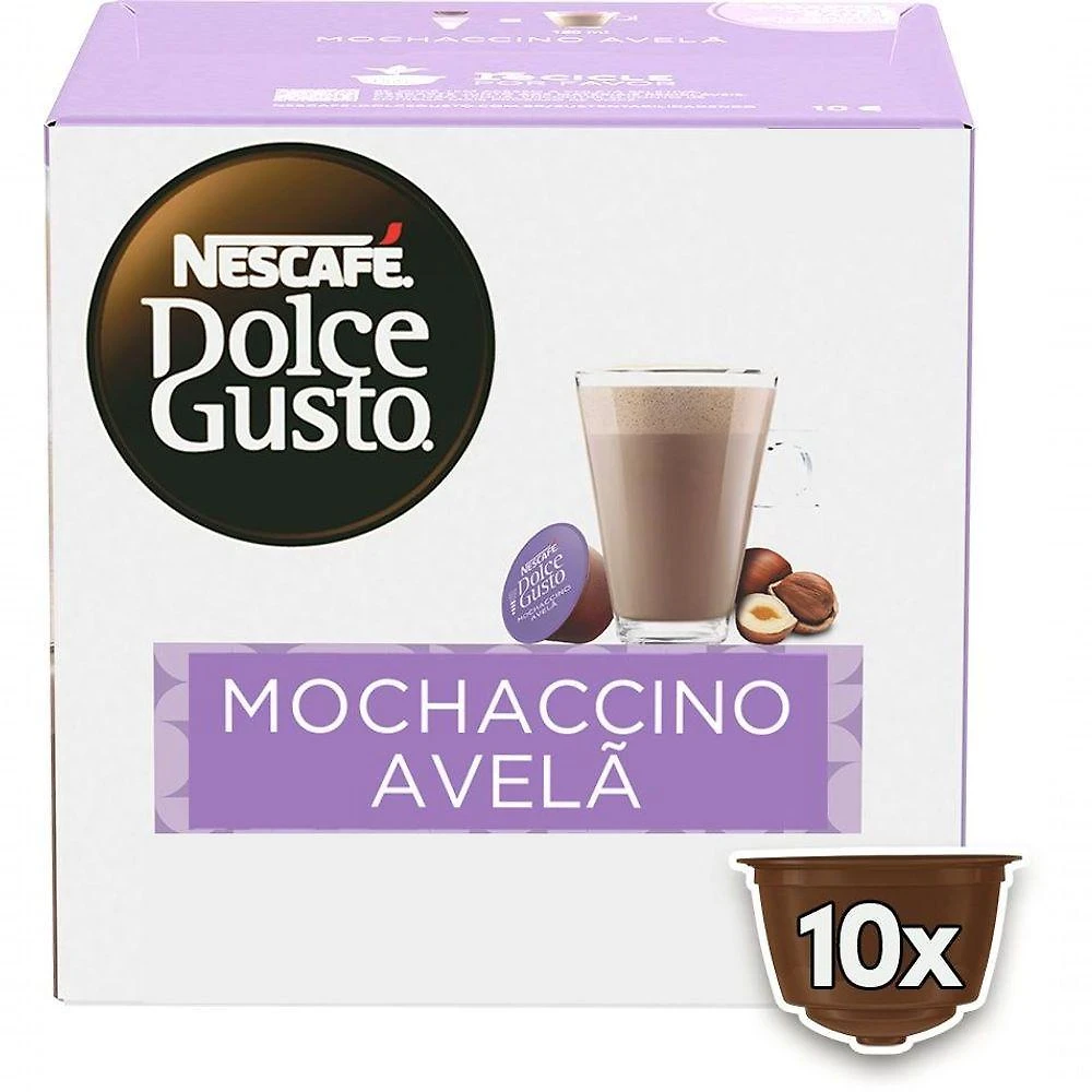 Cápsulas de Café Mochaccino Avelã Nescafé Dolce Gusto 10 Unidades
