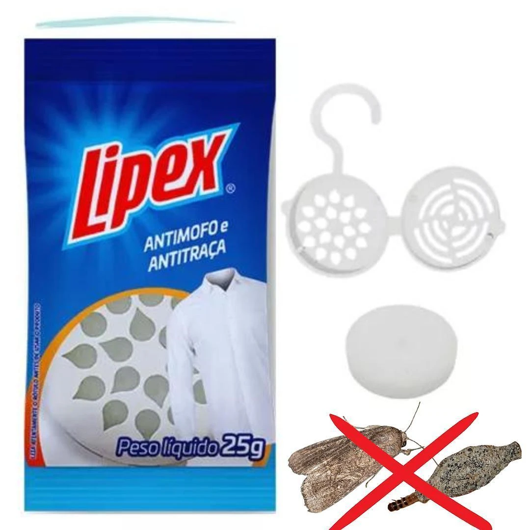 Miniatura Anti Mofo Traça Guarda Roupa Armário Mau Cheiro Lipex 12 Un.