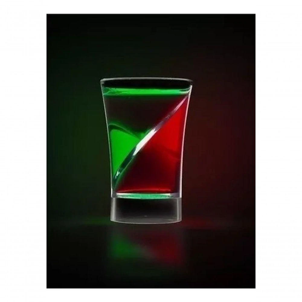 Kit 6 Copos de Shot Kit Copo Dose Dupla para Tequila e Bebidas Festas Transparente Premium Colchões