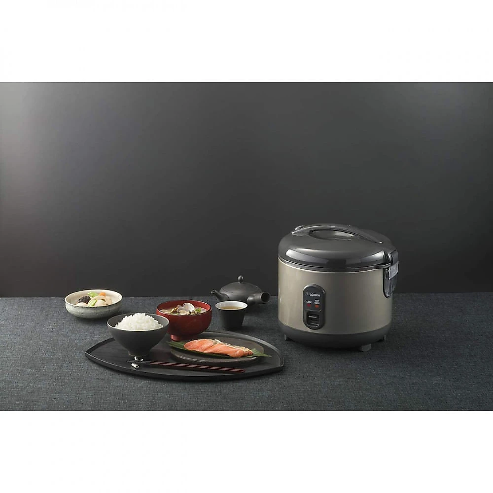 Zojirushi NSRPC10HM Panela de Arroz Elétrica Multifuncional 13L Aço Inoxidável 700W110V Cinza