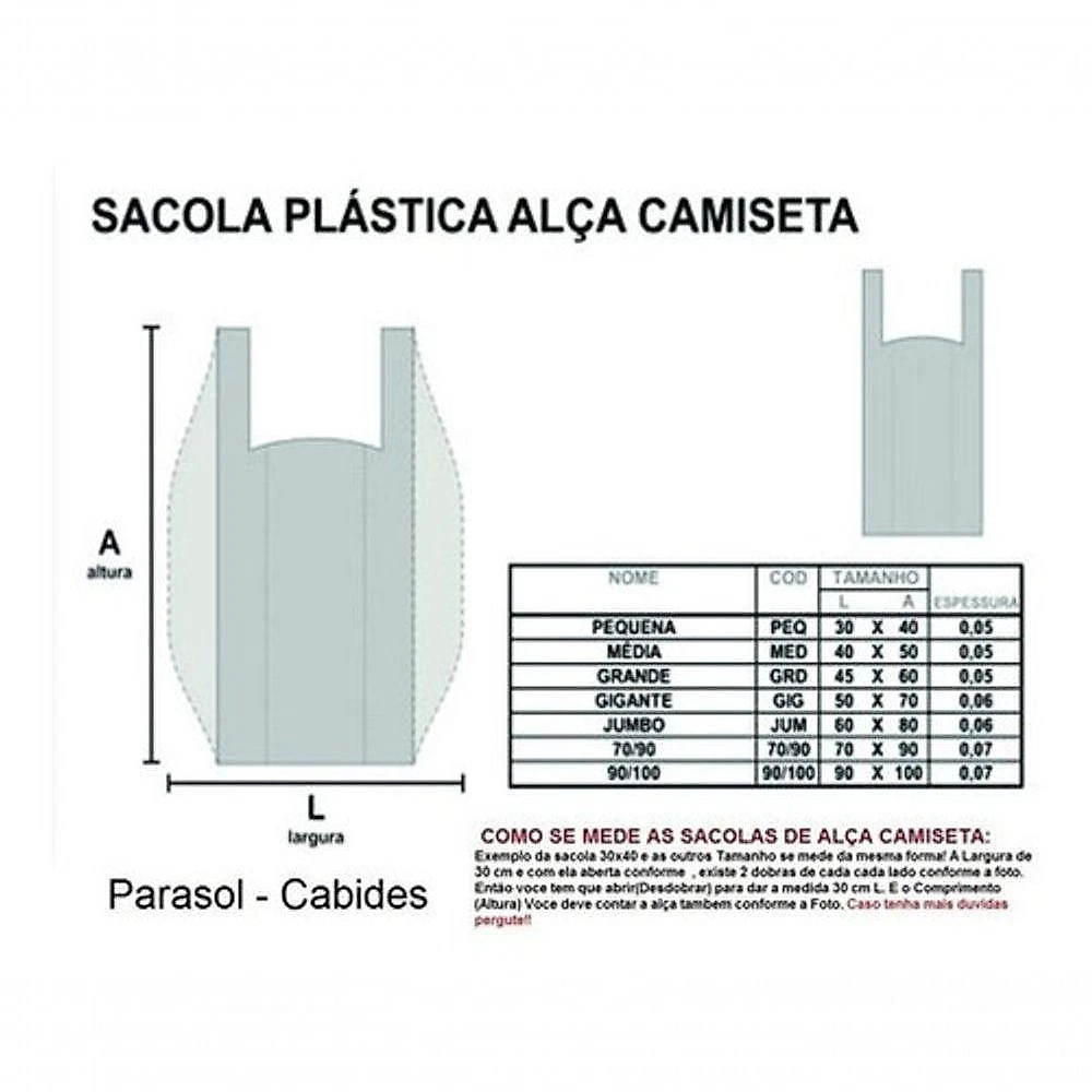 Sacola Plástica Reciclada 45x60 5 kg Reforçada para Embalagens Branca Pacote com Aproximadamente 350