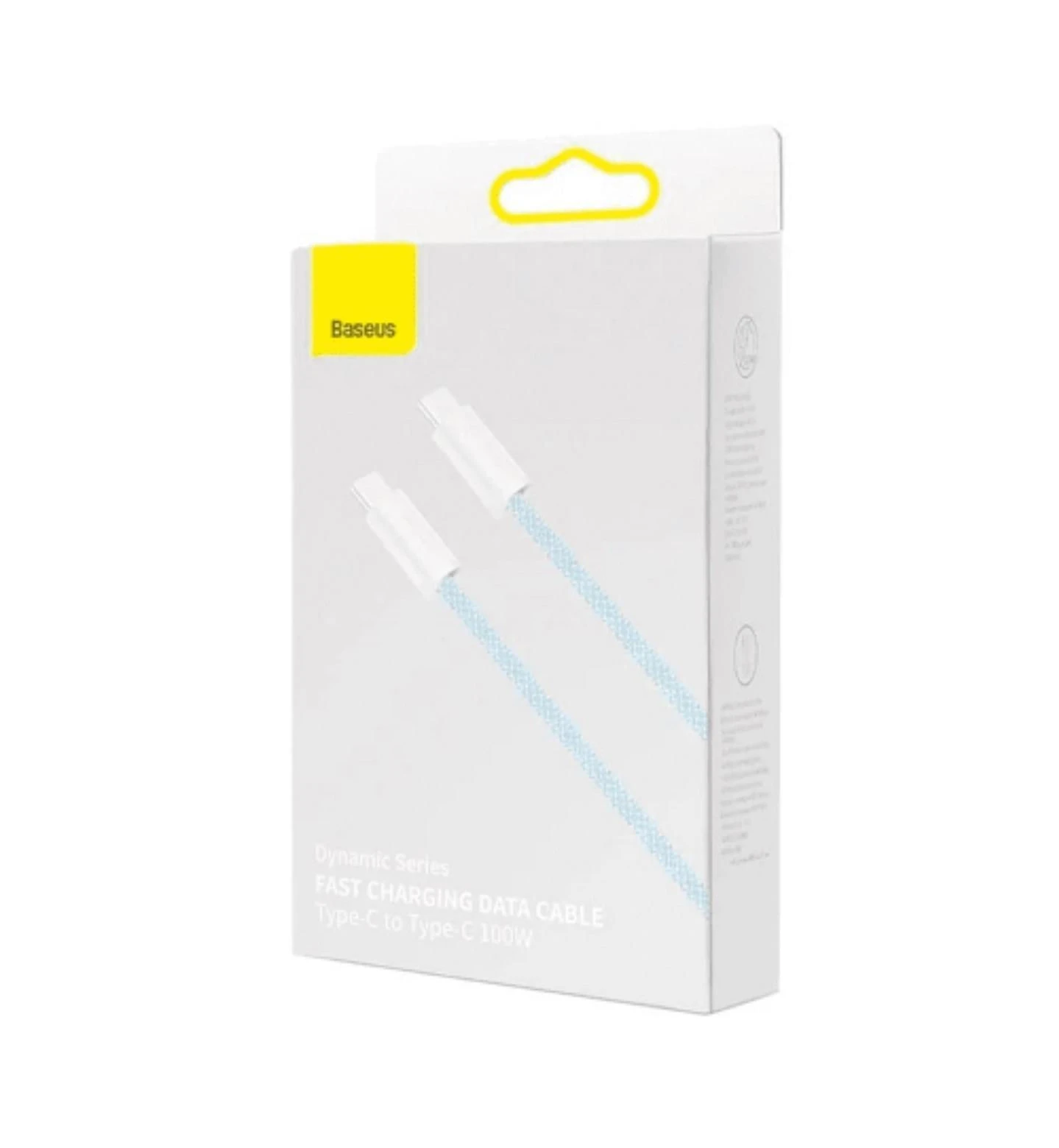 Miniatura Cabo Usb-C Baseus 100W 5A Tipo C Carregamento Transferência