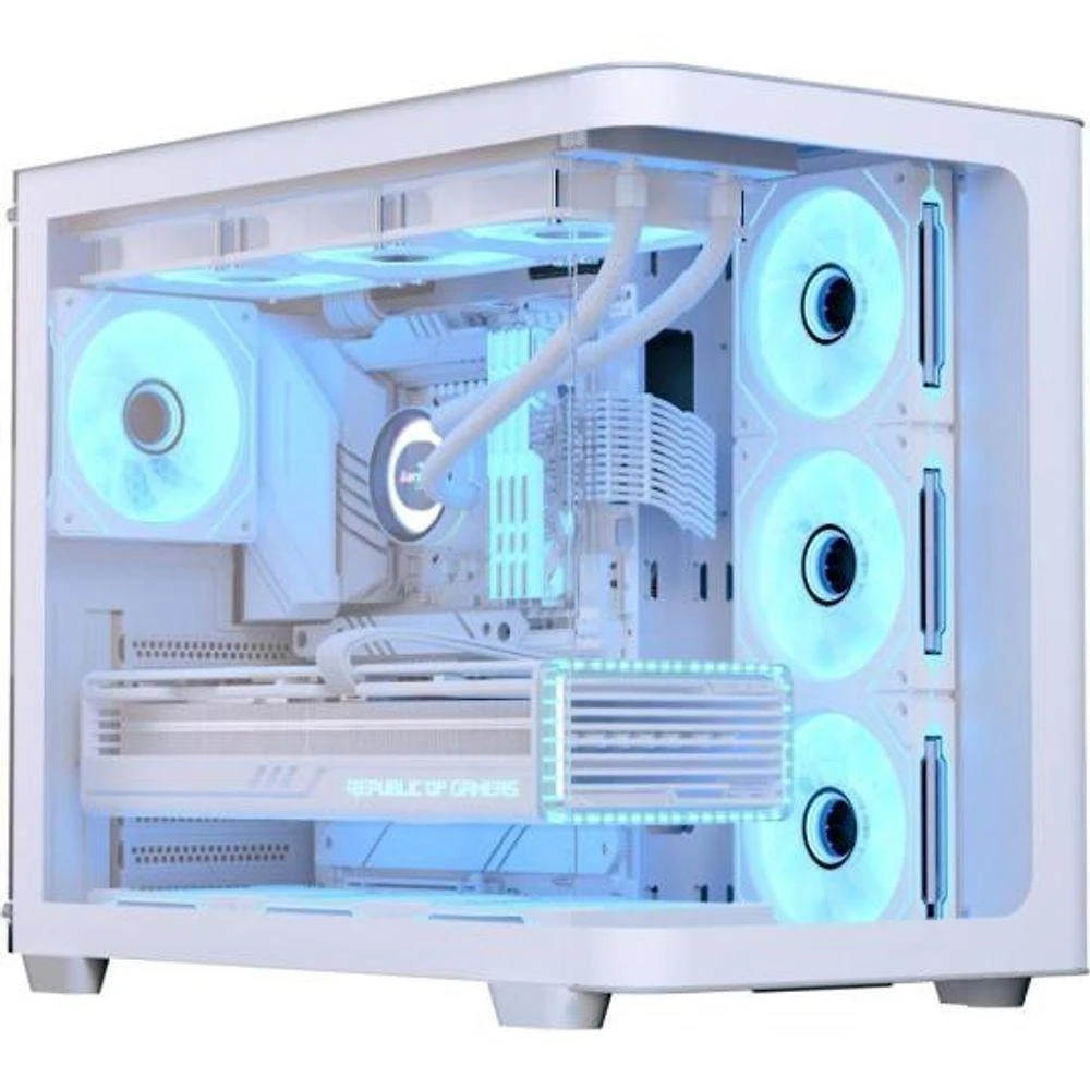 Gabinete Gamer P500C Mid Tower ATX Vidro Temperado ARGB Branco Aerocool