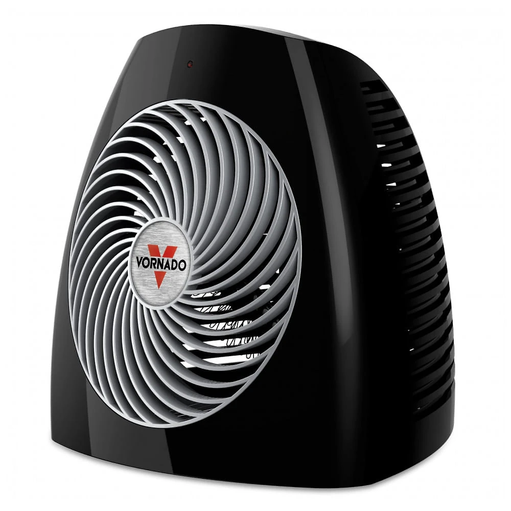 Aquecedor de Ambiente Vornado MVH Preto Circulação Vórtice 3 Níveis Termostato 7 Posições 120V