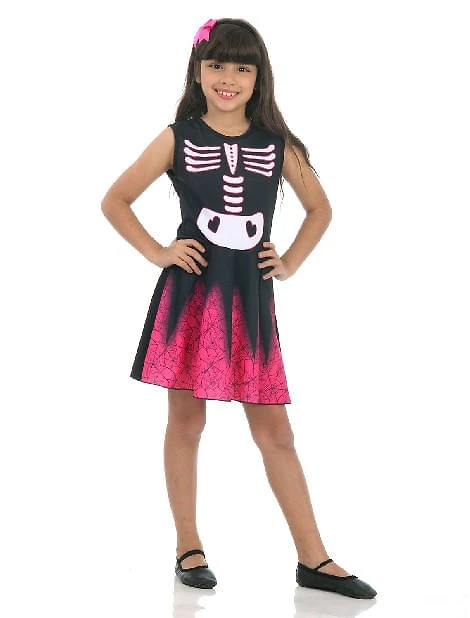 Fantasia Bruxa Esqueleto - Super Pop - Halloween